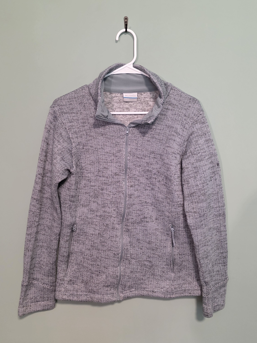 Columbia Gray Full-Zip Women's Cardigan Jacket